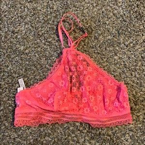 Pink High neck VS underwire bralette NWOT